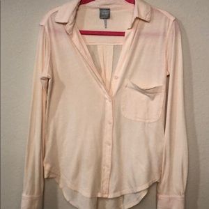 Button up shirt - peach color